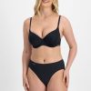 Underwear JocClearance | Jockey No Panty Line Promise Bamboo Hi Cut Black