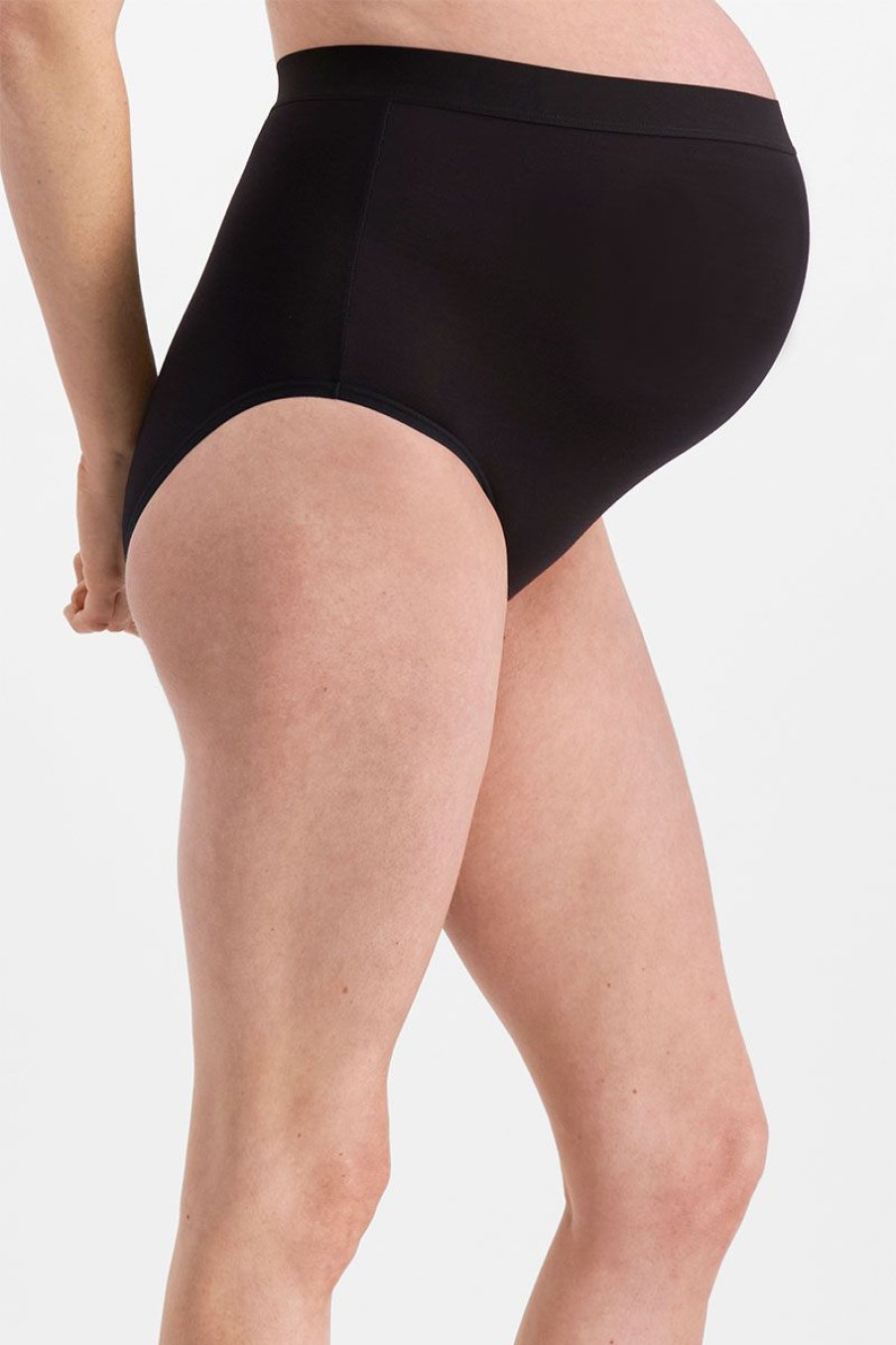 Underwear Maternity | Life Maternity Over The Bump Brief Black