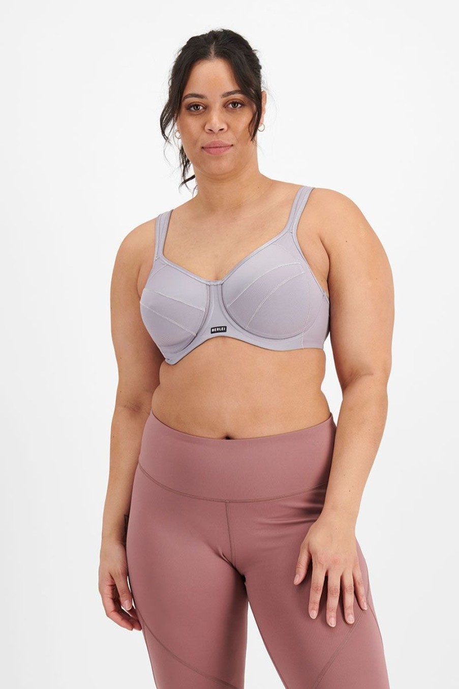 Bras Full Support | Full Support Non-Padded Sports Bra Clouds