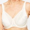 Curves Playtex | Playtex Floral Delustre Underwire Bra Natural Beige