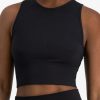 Bras JocWholesale | Jockey Life Studio Seamfree Longline Crop Black