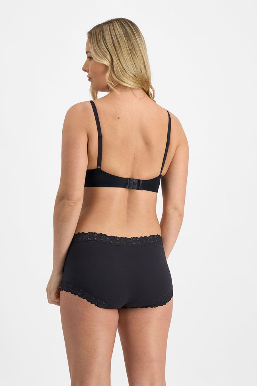 Underwear JocClearance | Jockey Parisienne Cotton Full Brief Black