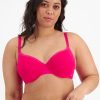 Curves Because | Because Lightly Lined Full Coverage Bra Bright Blush