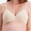 Bras Barely There | Barely There Cotton Rich Maternity Bra Soft Powder